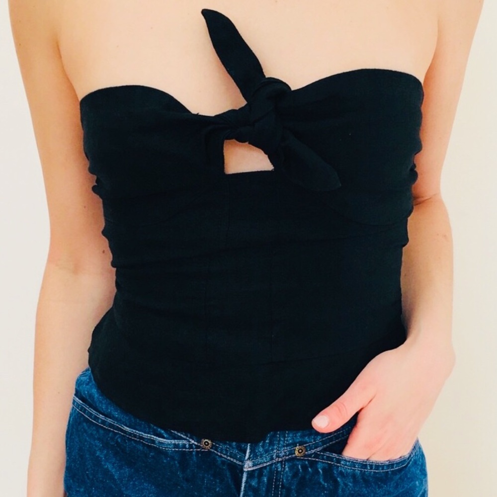 Beautiful strapless crop top